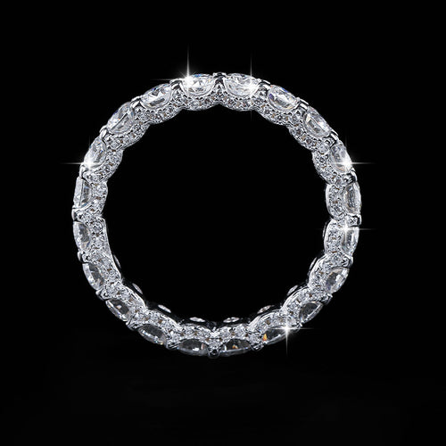 French Vanilla Moissanite Ring | S925 Sterling Silver